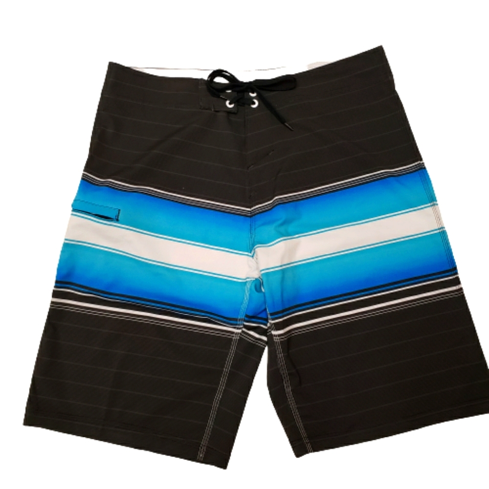 Men's Striped Board Shorts Swimwear